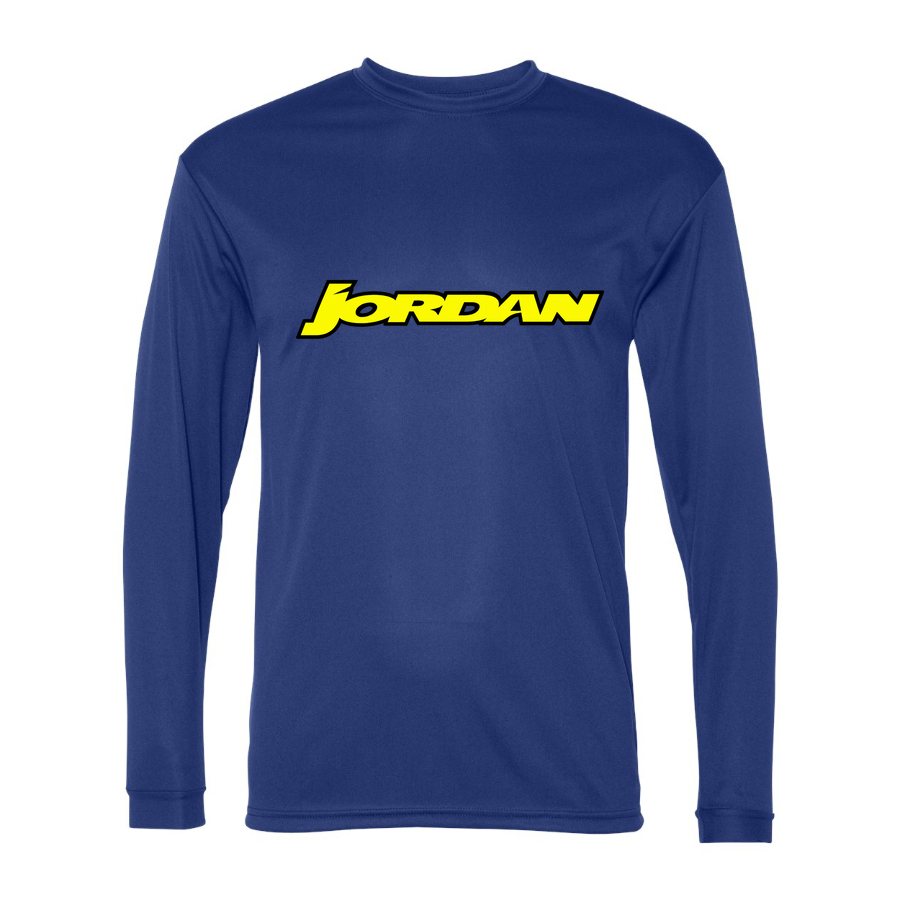 Men's Jordan Grand Prix Polyester Long Sleeve T-Shirt - Royal Blue