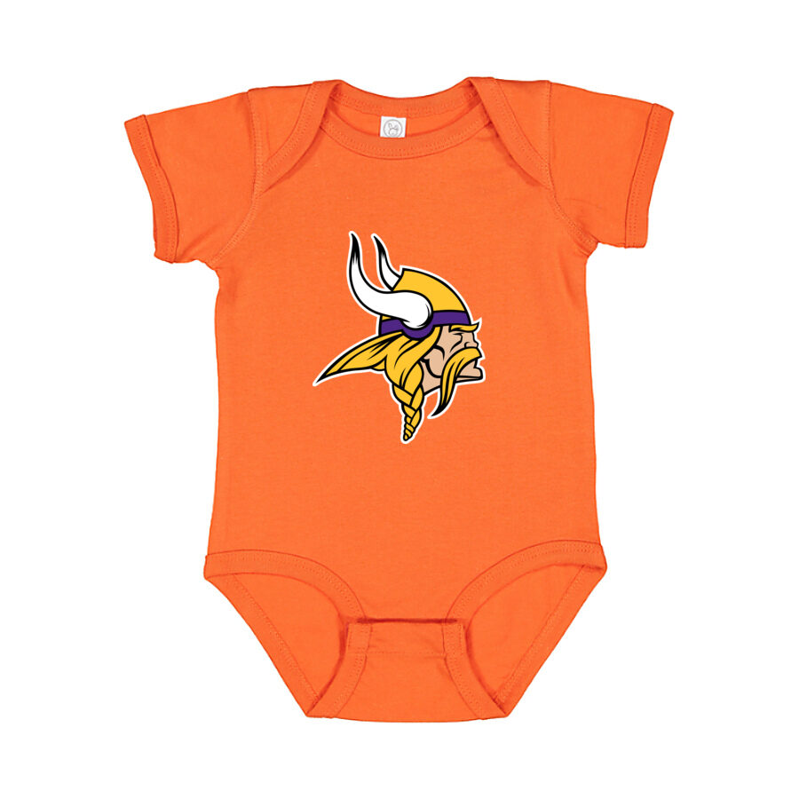 Minnesota Vikings Baby Romper Onesie - Orange