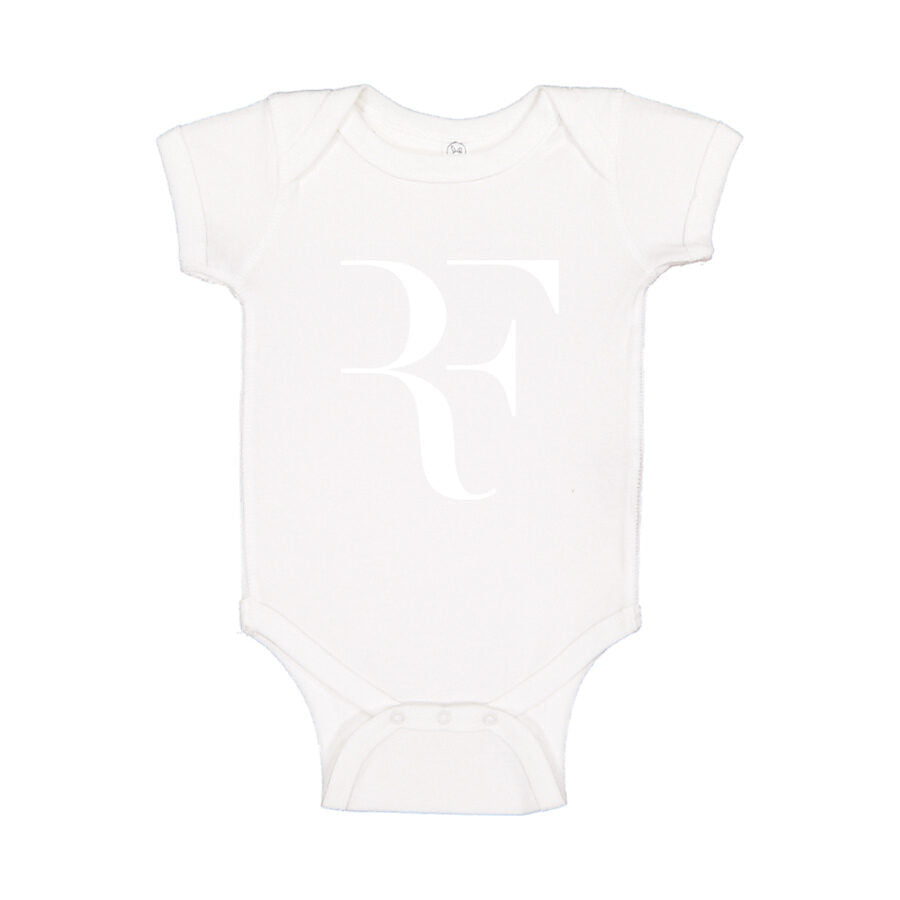 Roger Federer White Logo Baby Romper Onesie - White