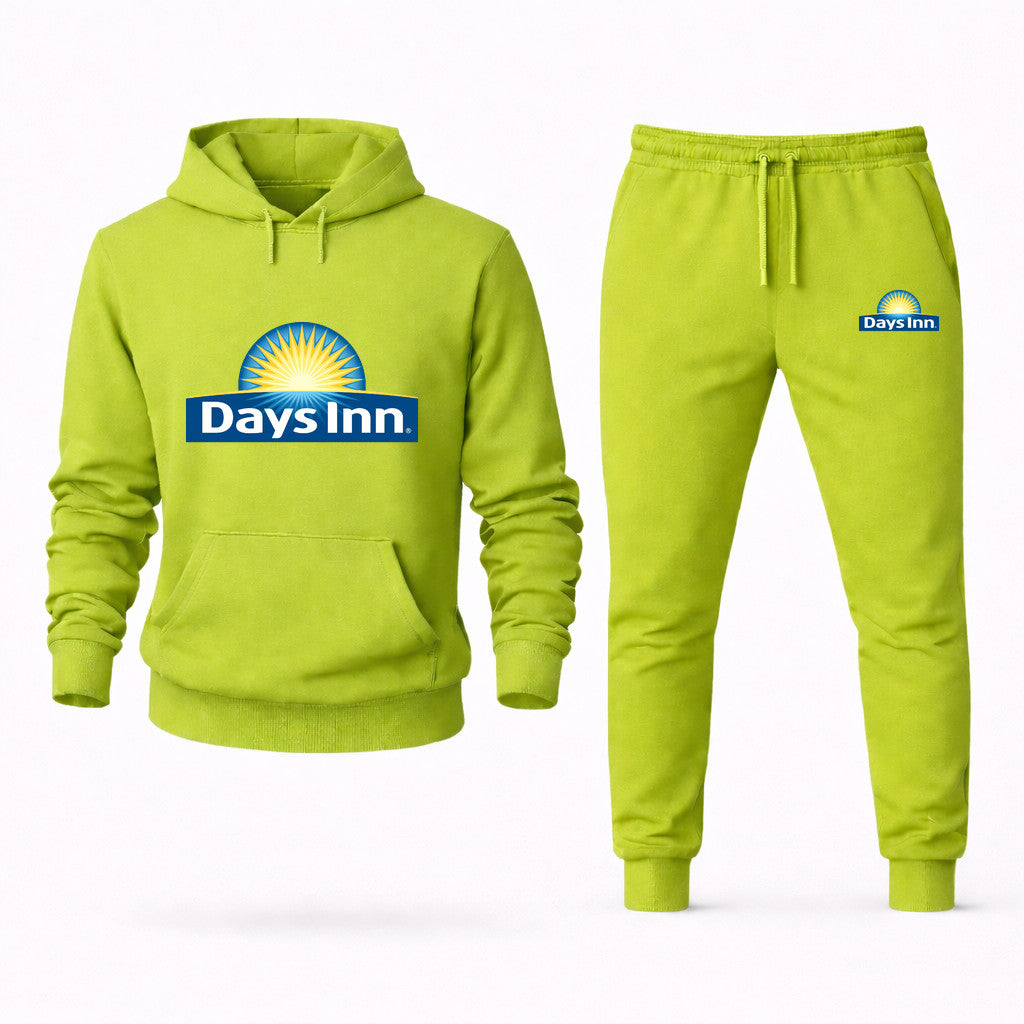 Days Inn Hoodie and Joggers Set - Lime Green