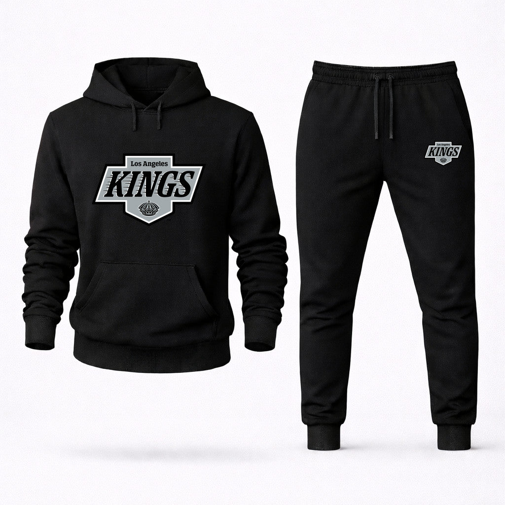 Los Angeles Kings Hoodie and Joggers Set - Black