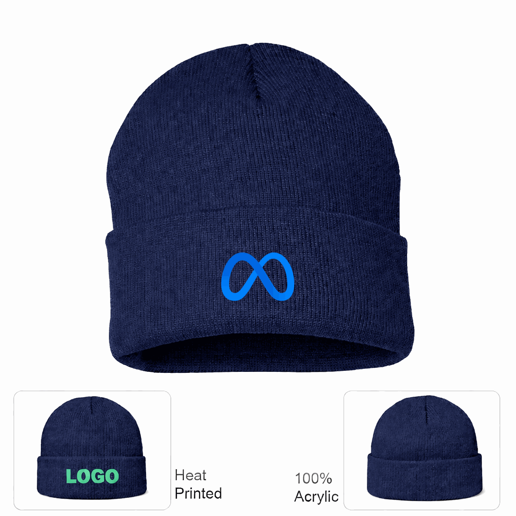Meta Beanie Hat - Navy