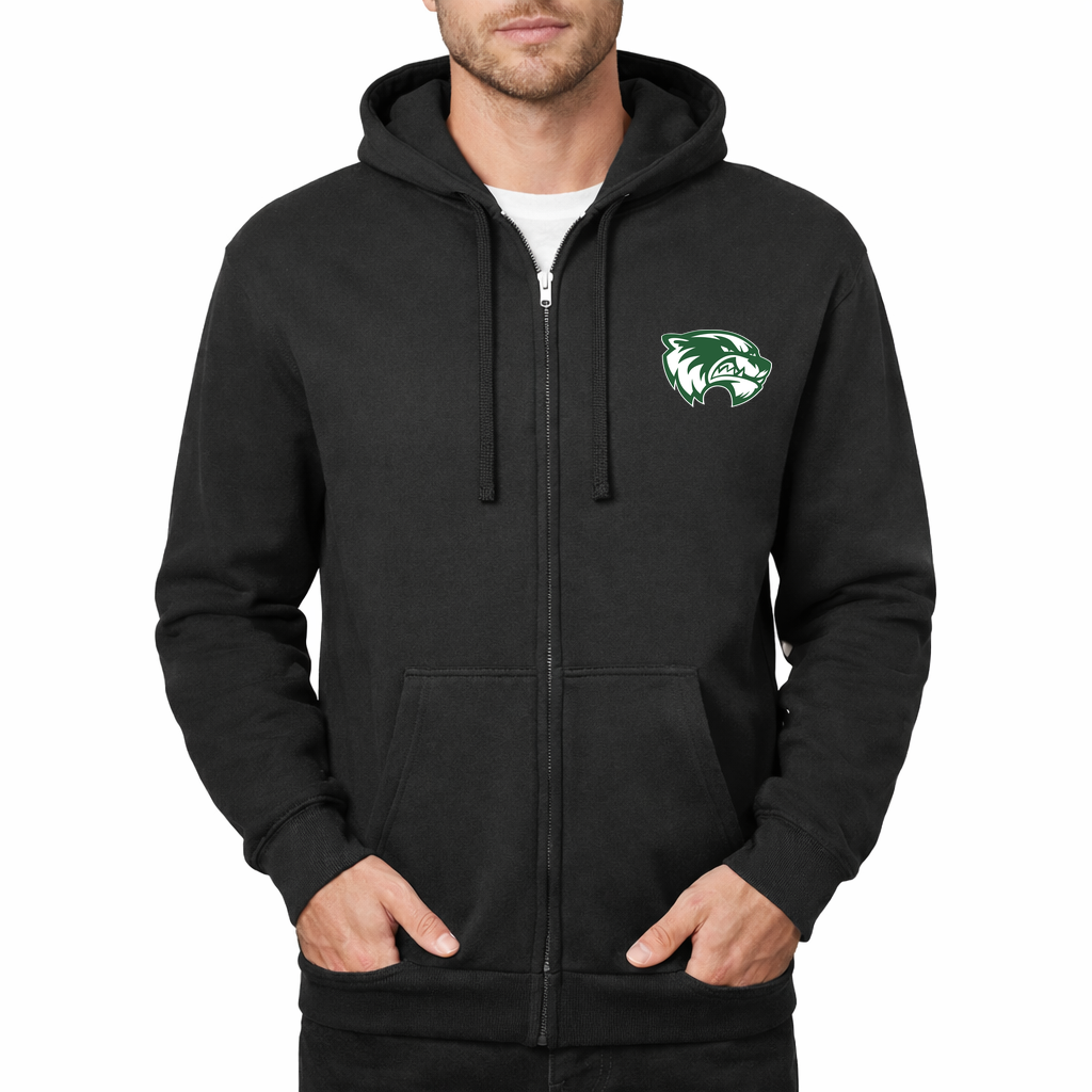 Men's Utah Valley Wolverines Zipper Hoodie - Black