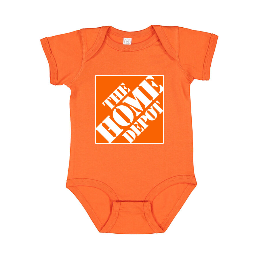 The Home Depot Baby Romper Onesie - Orange