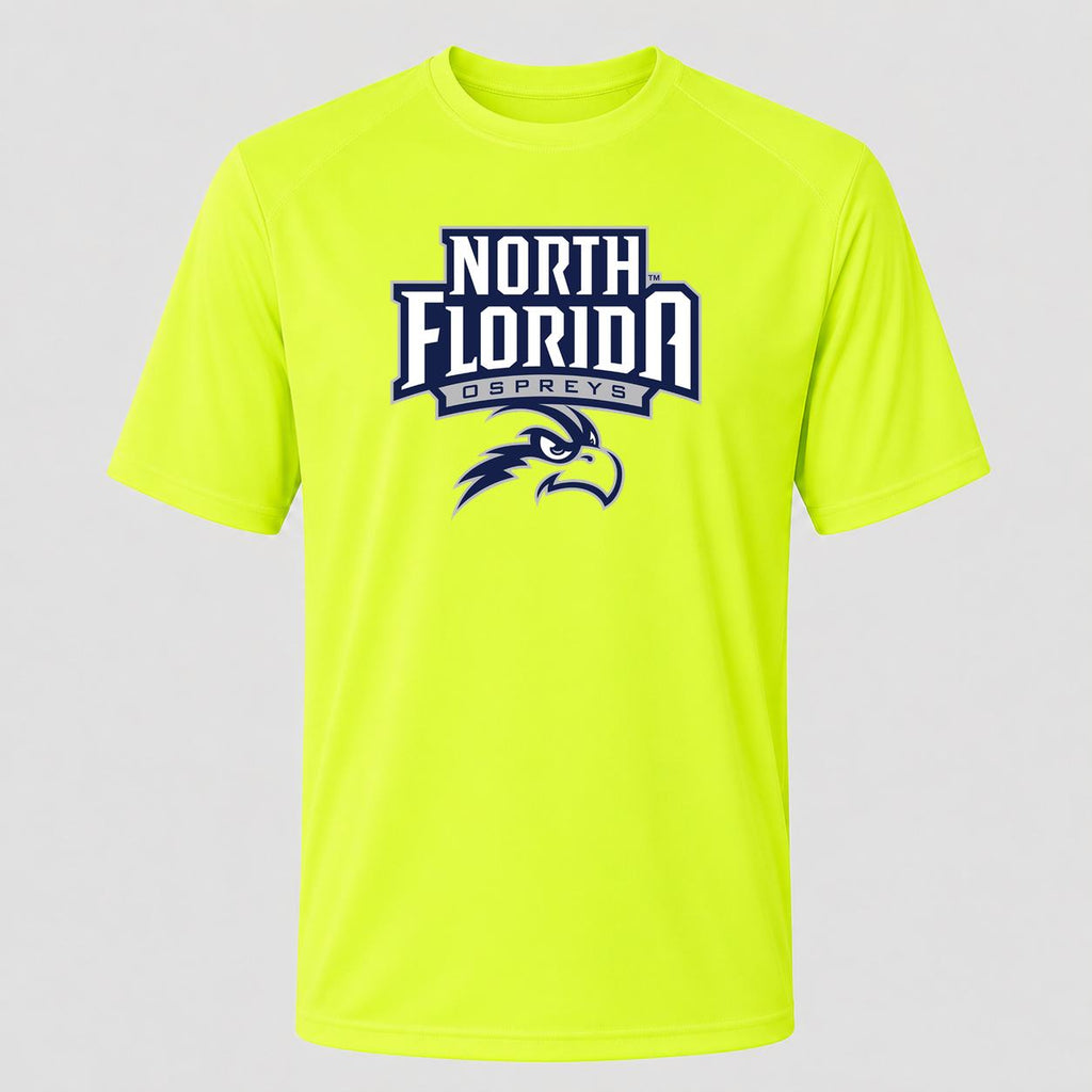 Men's UNF Ospreys Performance T-Shirt - Safety Green