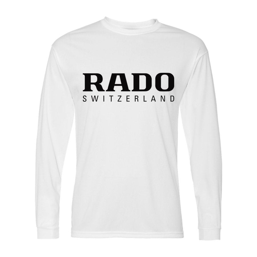 Men's Rado Polyester Long Sleeve T-Shirt - White
