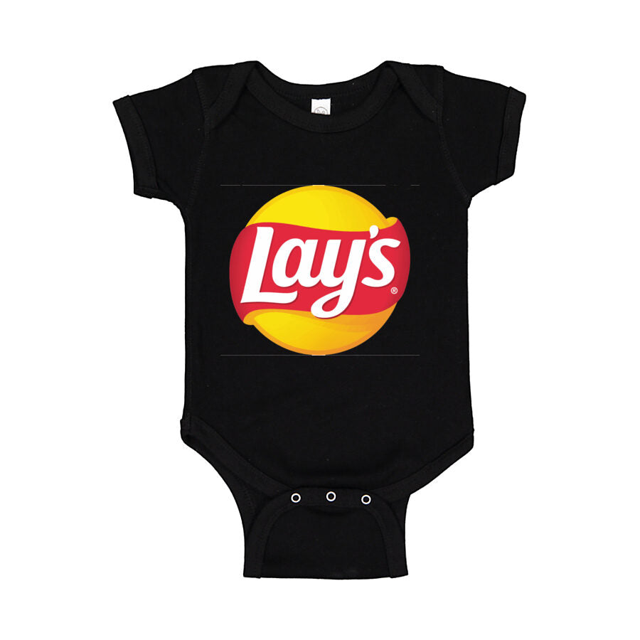 Lay's Baby Romper Onesie - Black