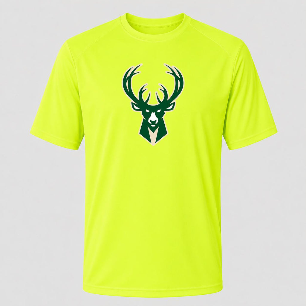 Men's Milwaukee Bucks Performance T-Shirt - Safety Green
