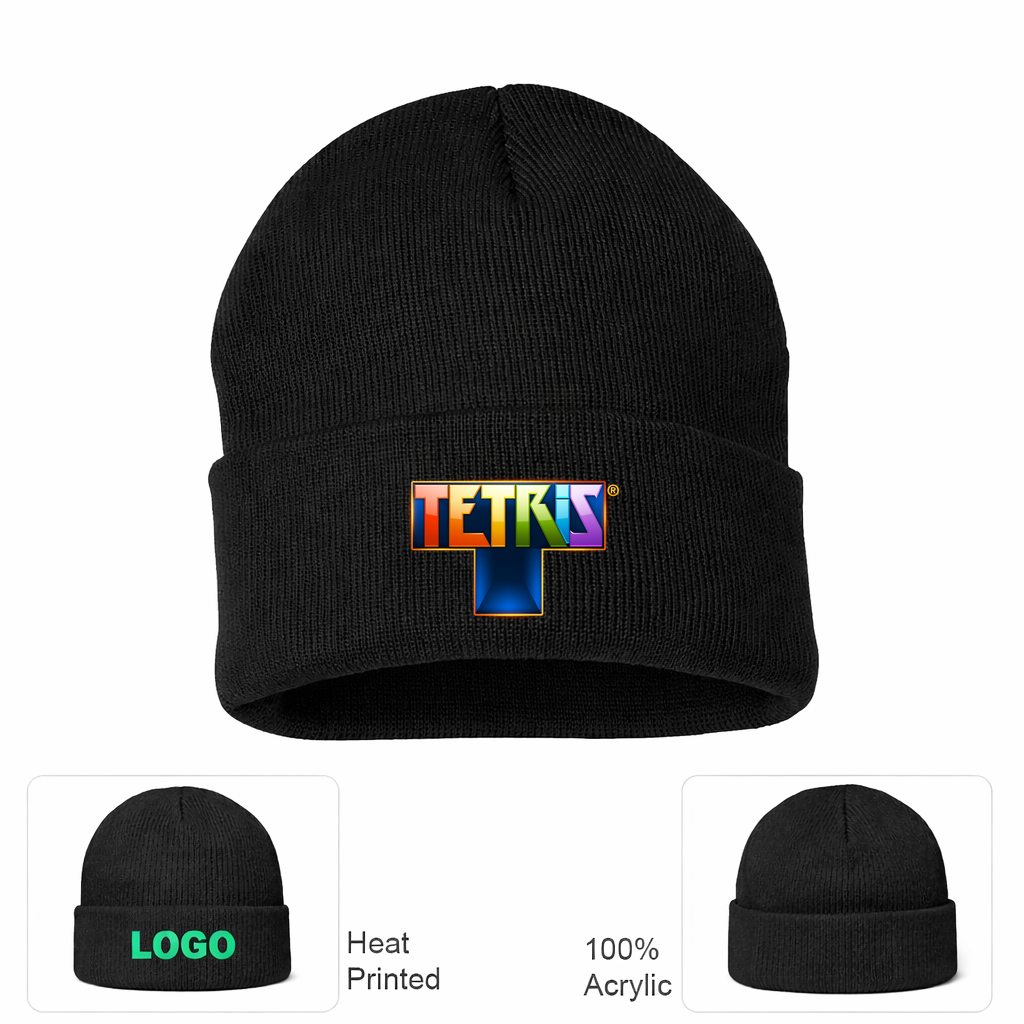 Tetris Beanie Hat - Black