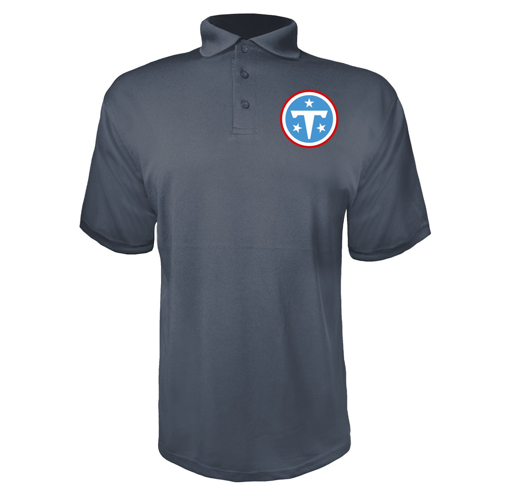 Tennessee Titans Charcoal polyester polo