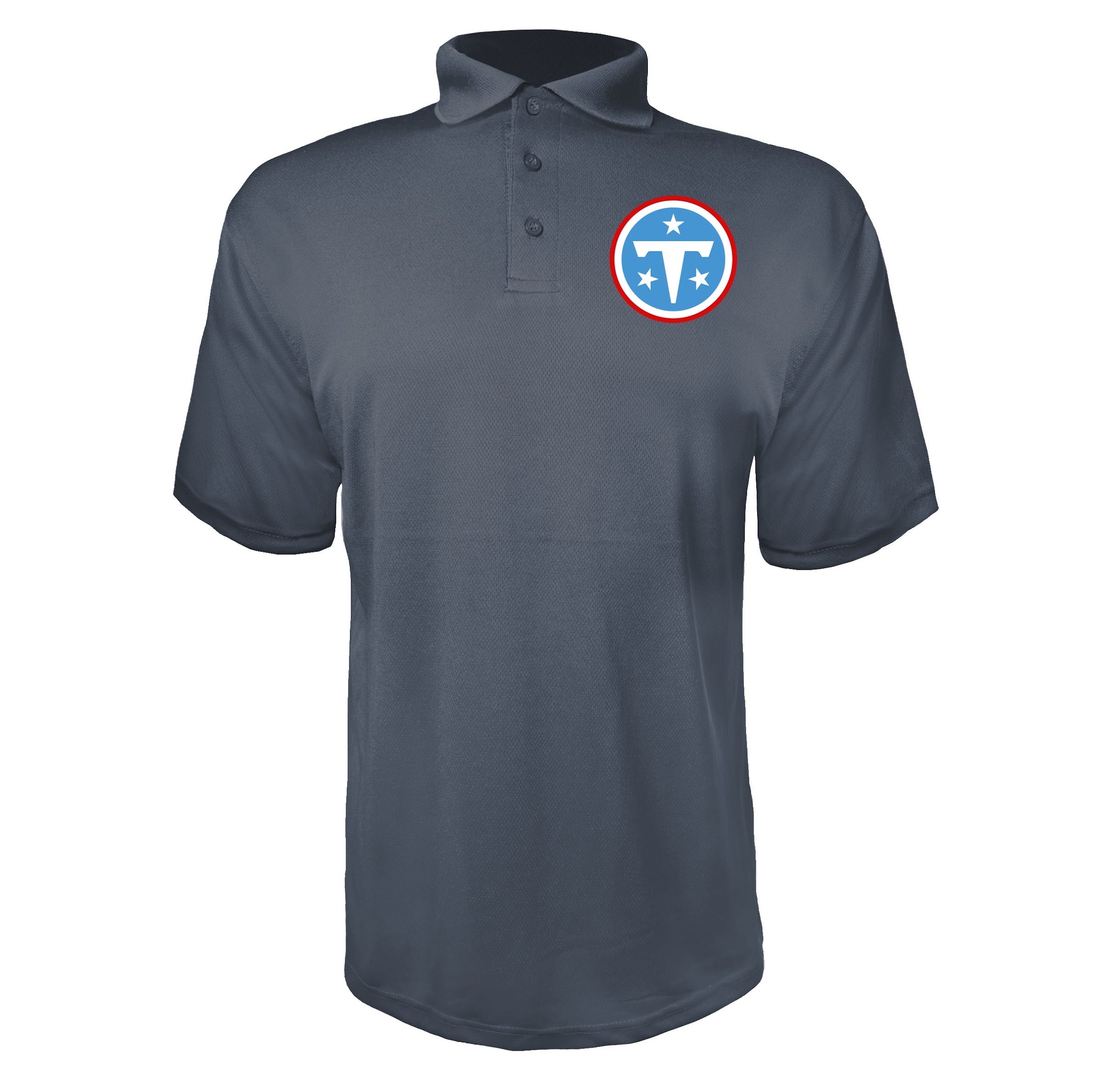 Tennessee Titans Charcoal polyester polo
