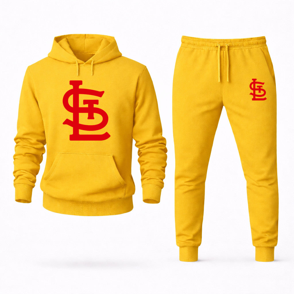 St. Louis Cardinals Hoodie and Joggers Set - Yellow
