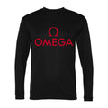 Men's Omega Polyester Long Sleeve T-Shirt - Black