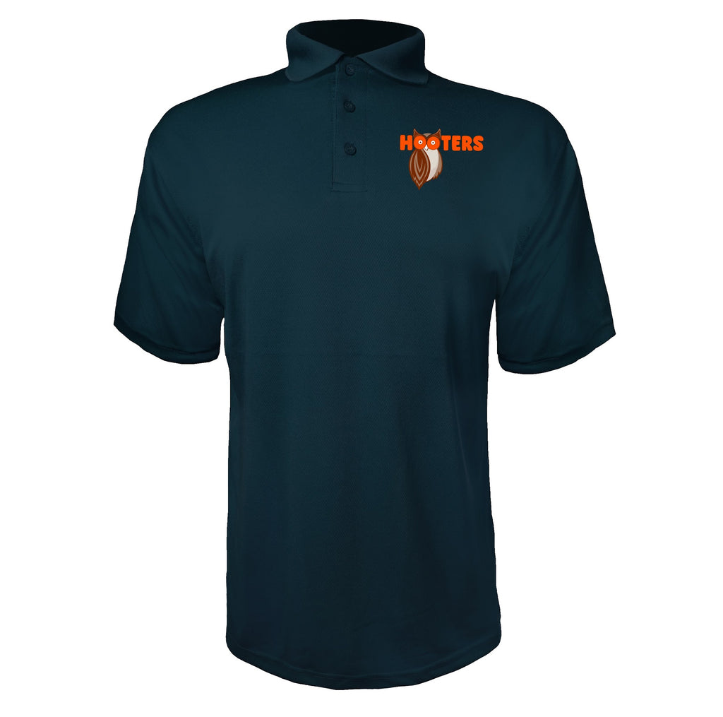 Hooters men's polyester polo in Navy