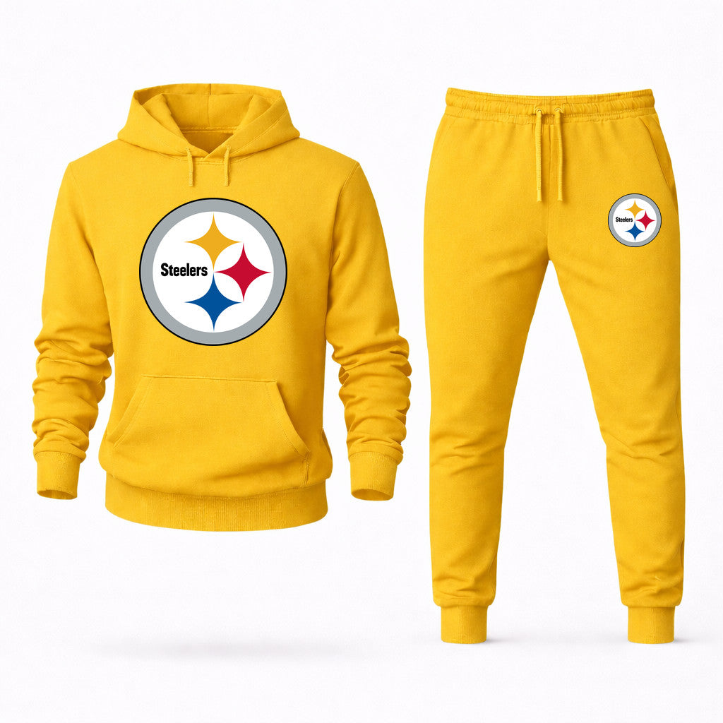 Pittsburgh Steelers Hoodie and Joggers Set - Yellow