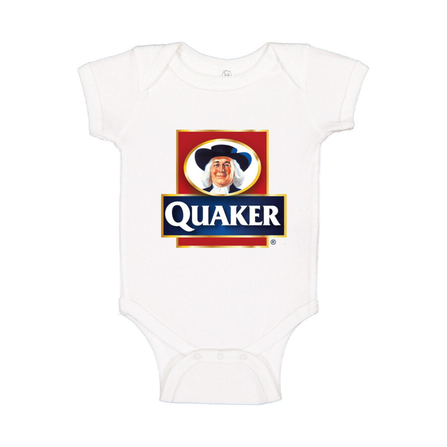Quaker Baby Romper Onesie - White