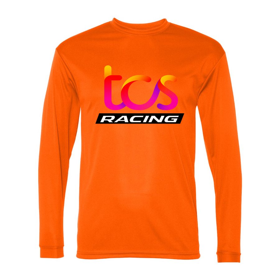 Men's TCS Racing Polyester Long Sleeve T-Shirt - Safety Orange