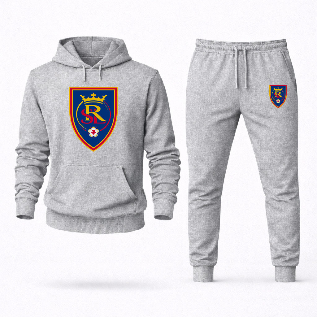 Real Salt Lake Soccer Hoodie and Joggers Set - Grey