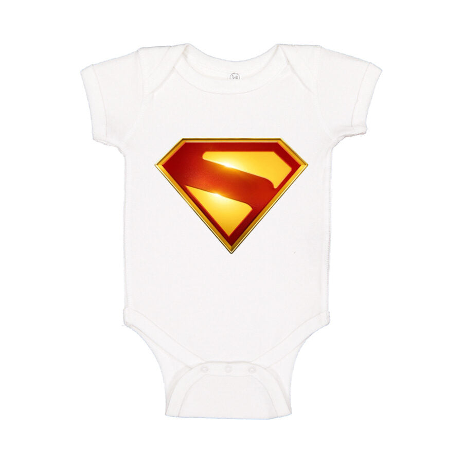Superman 2025 Baby Romper Onesie - White