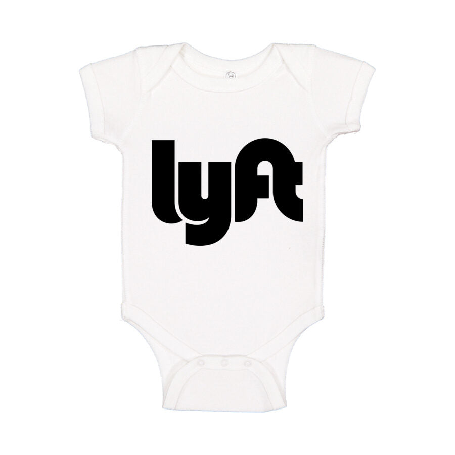 Lyft Black Logo Baby Romper Onesie - White