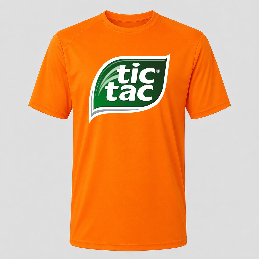 Men's Tic Tac Performance T-Shirt - Orange