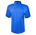 Meta men's polyester polo in Blue