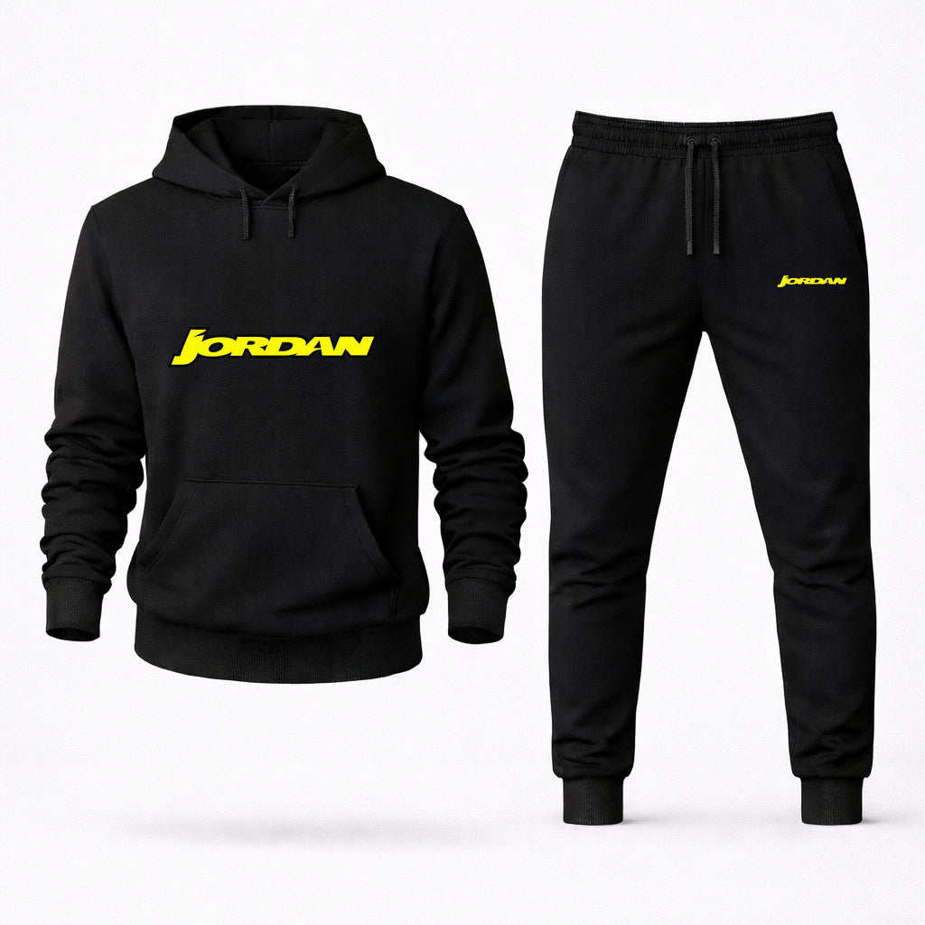 Jordan Grand Prix Hoodie and Joggers Set - Black