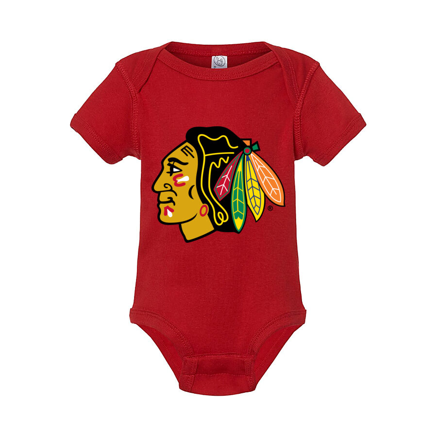 Chicago Blackhawks Baby Romper Onesie - Red