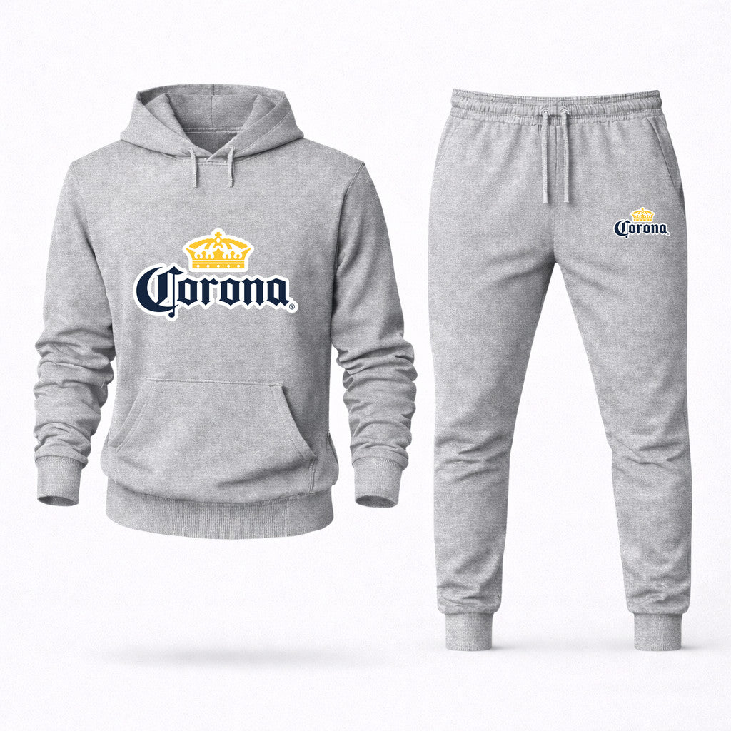 Corona Hoodie and Joggers Set - Grey