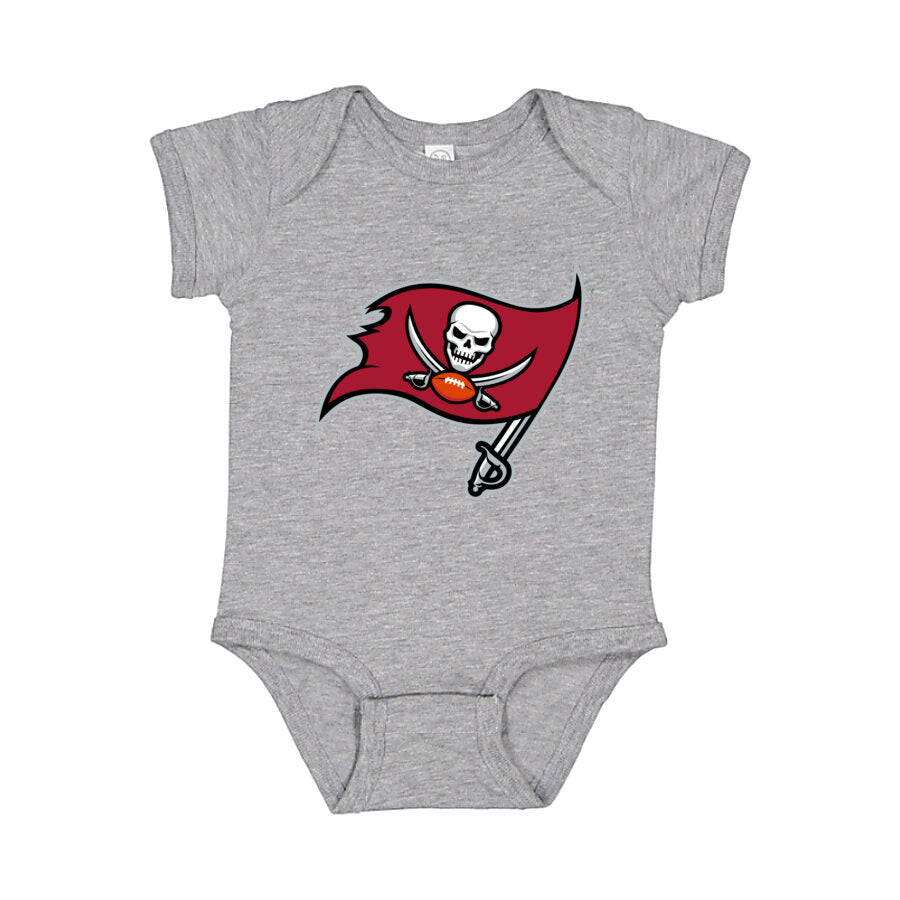 Tampa Bay Buccaneers Baby Romper Onesie - Gray