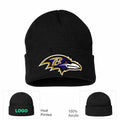 Baltimore Ravens Black Beanie Hat