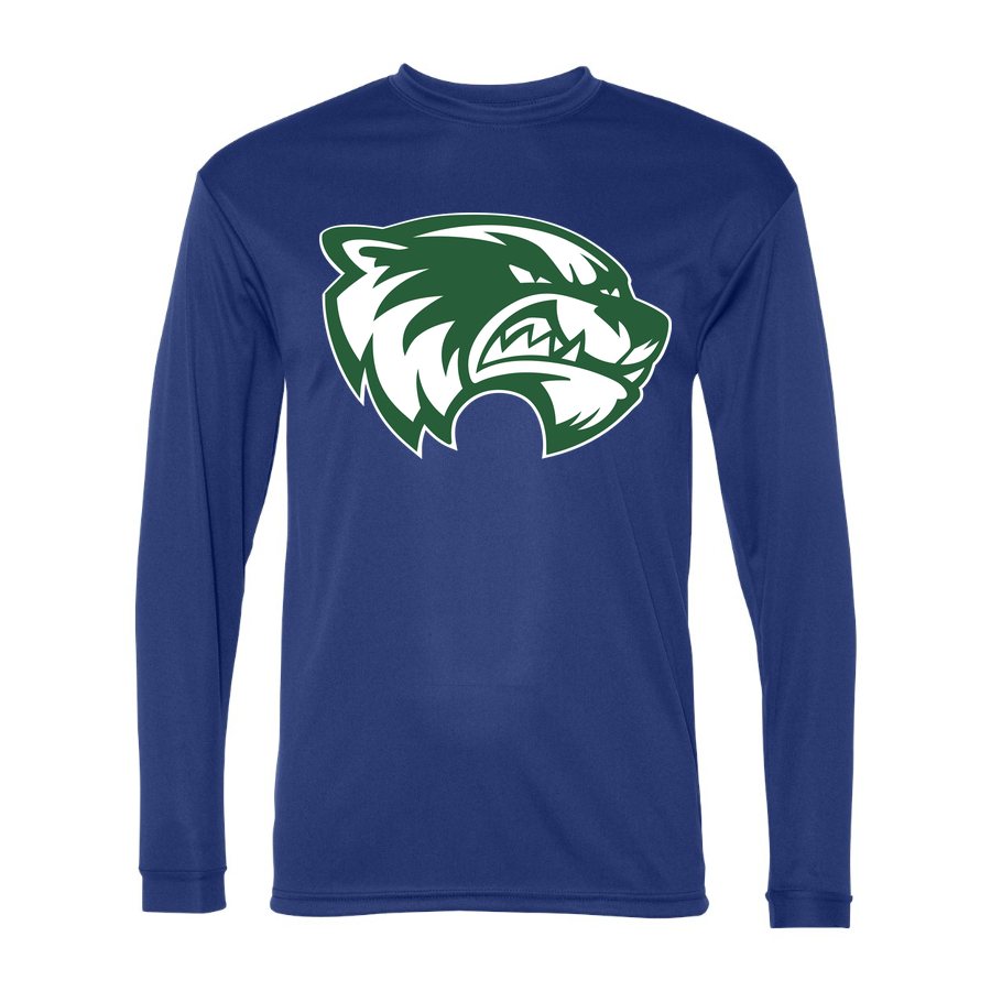 Men's Utah Valley Wolverines Polyester Long Sleeve T-Shirt - Royal Blue