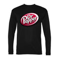 Men's Dr Pepper Polyester Long Sleeve T-Shirt - Black