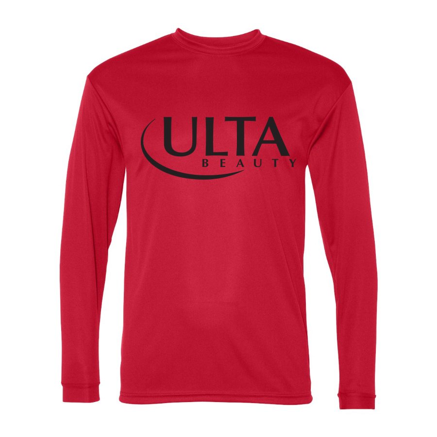Men's Ulta Beauty Polyester Long Sleeve T-Shirt - Red