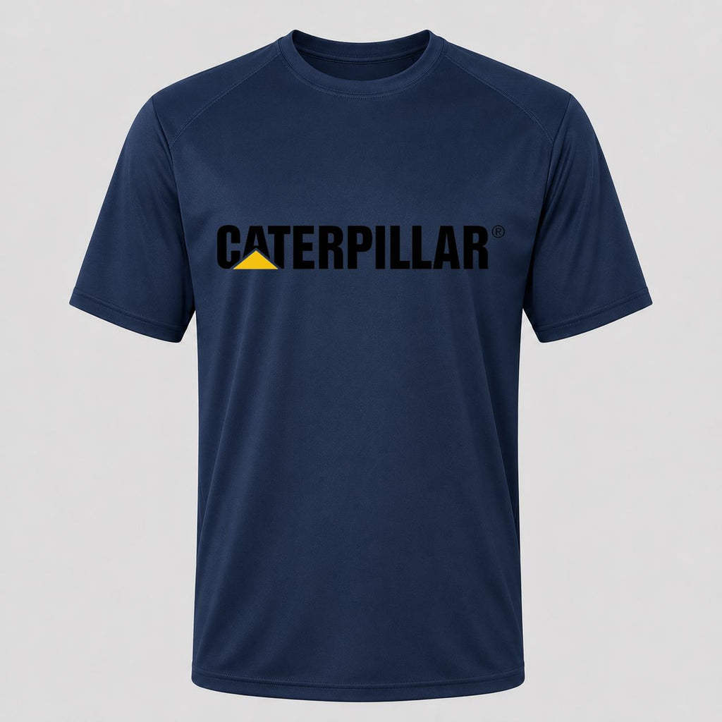 Men's Caterpillar Black Performance T-Shirt - Navy