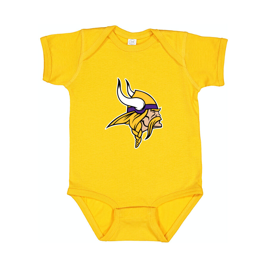 Minnesota Vikings Baby Romper Onesie - Yellow