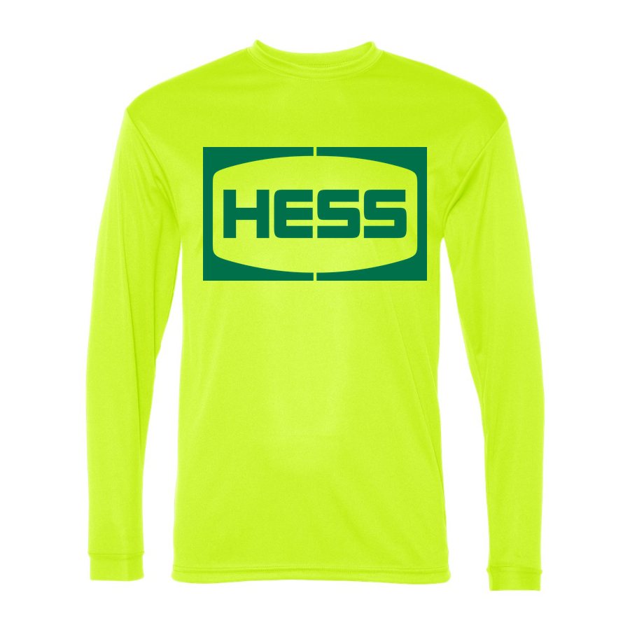 Men's Hess Polyester Long Sleeve T-Shirt - Safety Yellow