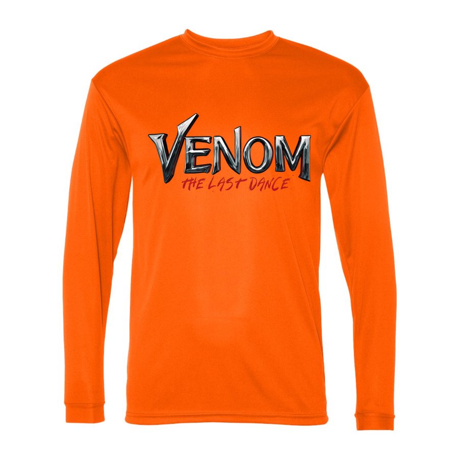 Men's Venom The Last Dance Polyester Long Sleeve T-Shirt - Safety Orange