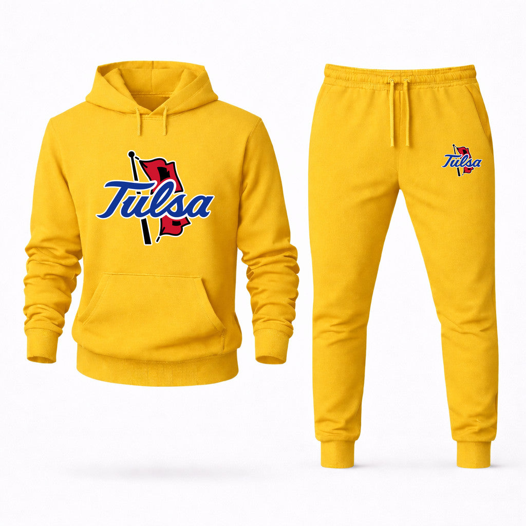Tulsa Golden Hurricane Hoodie and Joggers Set - Yellow