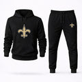 New Orleans Saints Hoodie and Joggers Set - Black