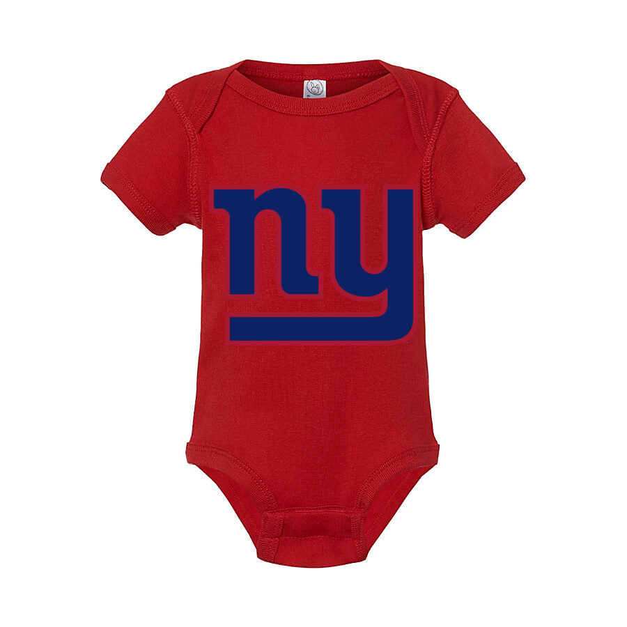 New York Giants Baby Romper Onesie - Red