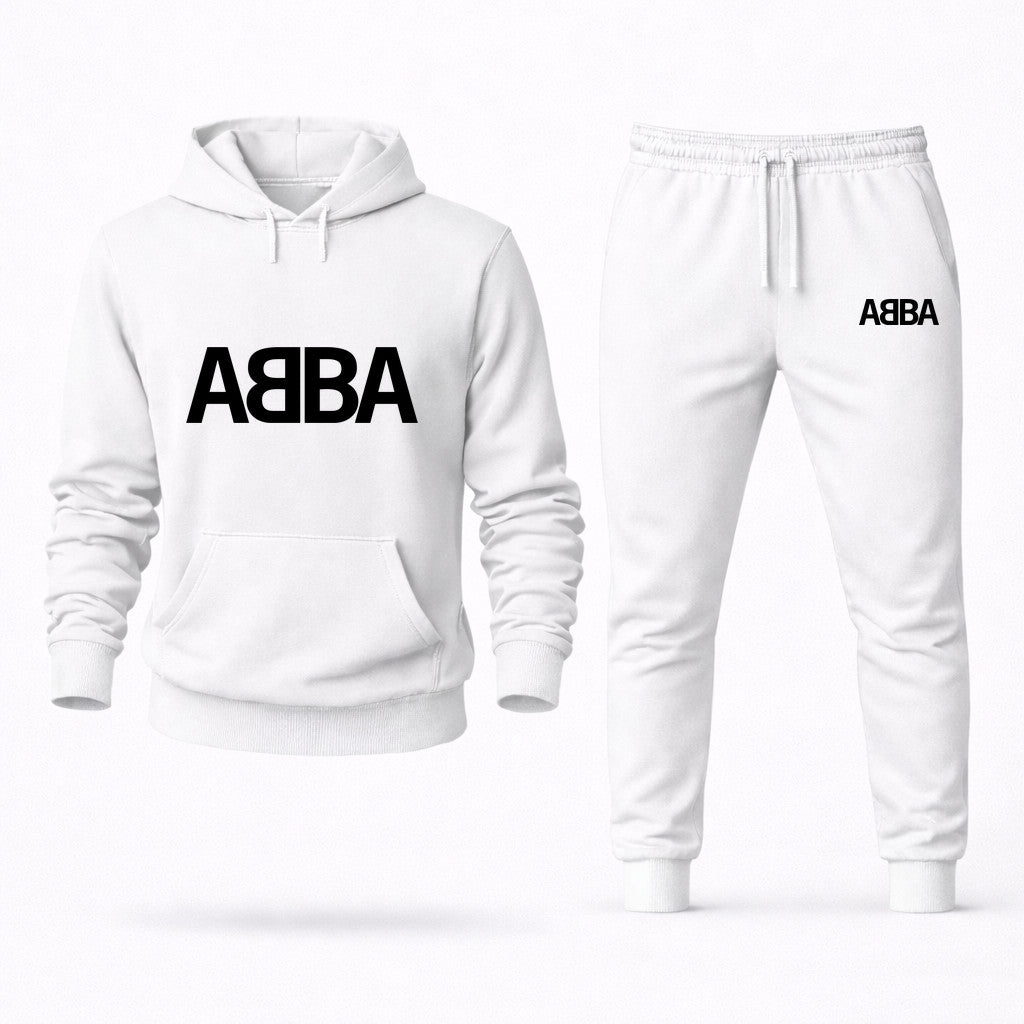 ABBA Hoodie and Joggers Set - White