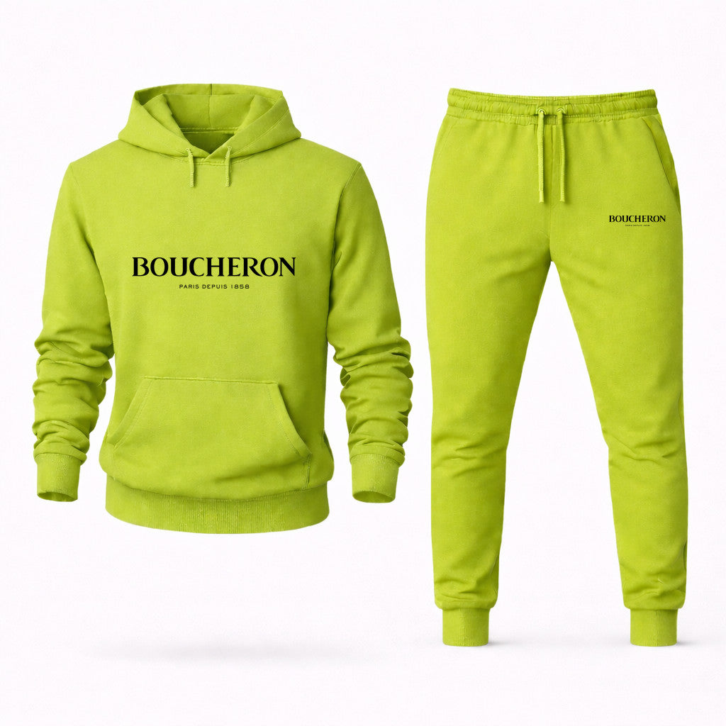 Boucheron Hoodie and Joggers Set - Lime Green