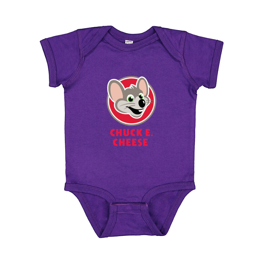 Chuck E. Cheese Baby Romper Onesie - Purple