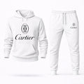 Cartier Black Hoodie and Joggers Set - White