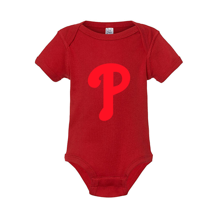 Philadelphia Phillies Baby Romper Onesie - Red