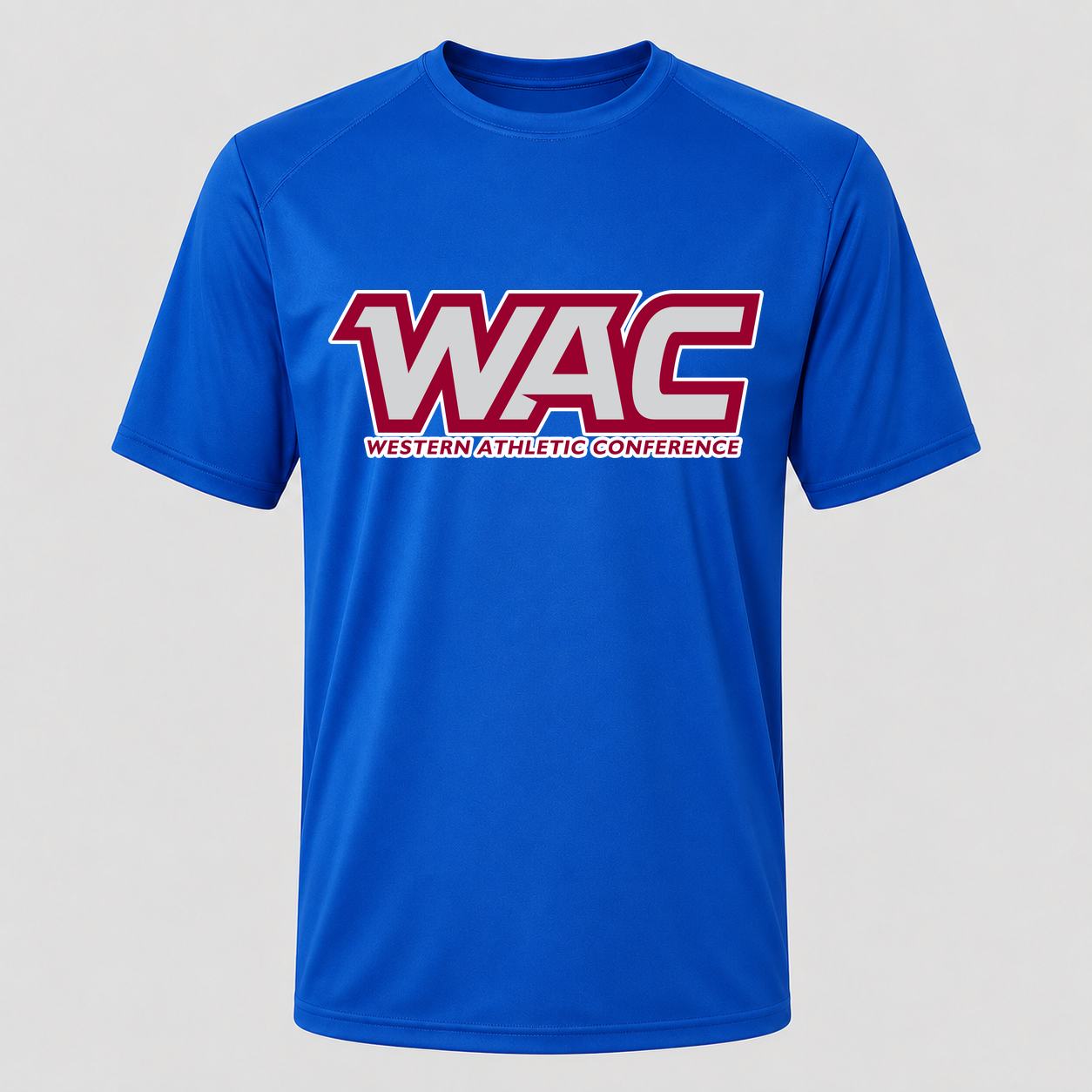 Men's Western Athletic Conference Design 2 Performance T-Shirt - Royal Blue