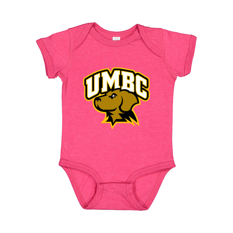 UMBC Retrievers Baby Romper Onesie - Pink