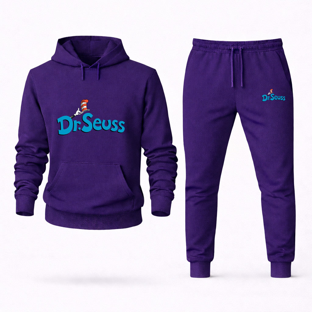 Dr. Seuss Hoodie and Joggers Set - Purple
