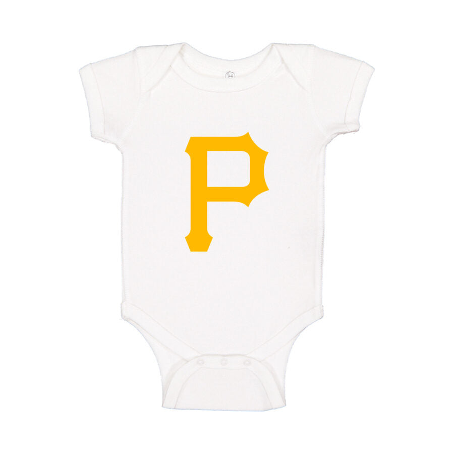 Pittsburgh Pirates Baby Romper Onesie - White